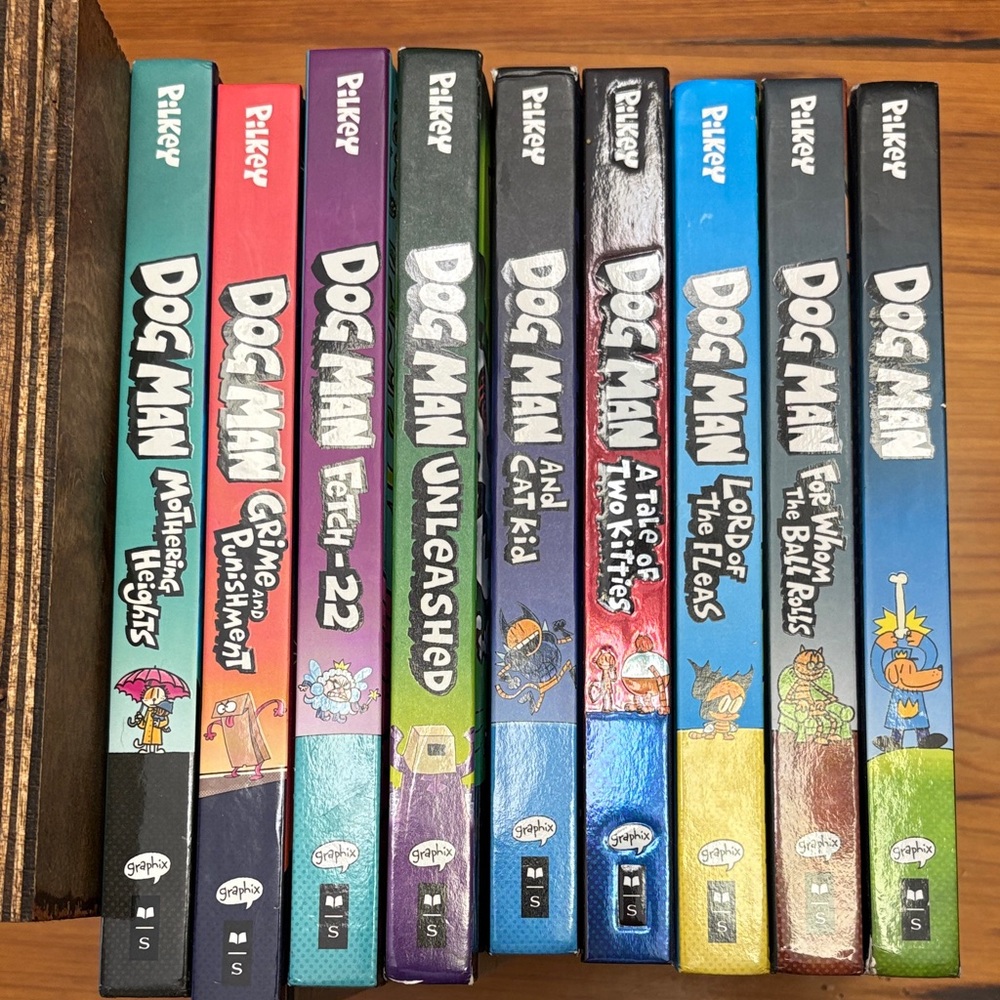 Lot of 9 Dog Man books